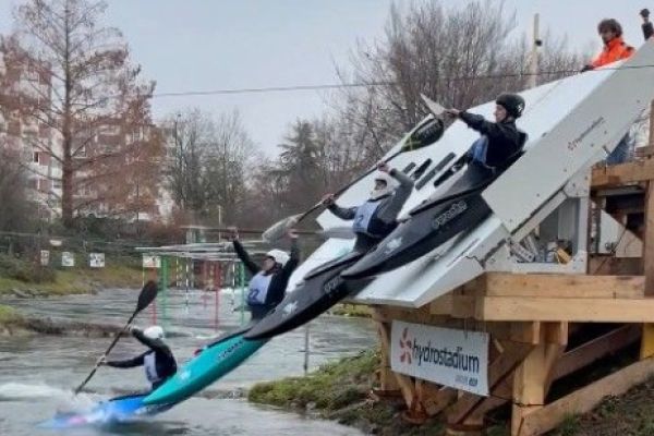 Rampe de départ kayak-cross : tests terminés, cap sur Oklahoma City !