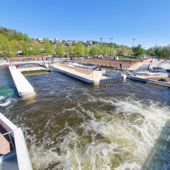 Parcours d'eau vive